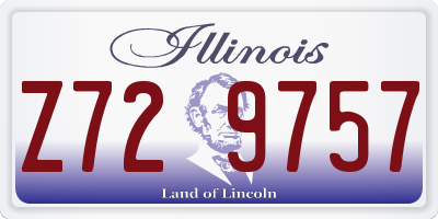 IL license plate Z729757