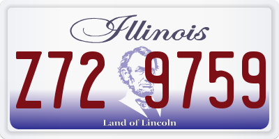 IL license plate Z729759