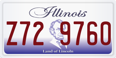 IL license plate Z729760