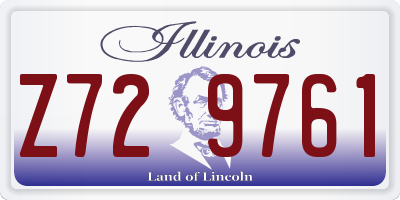 IL license plate Z729761