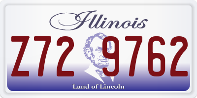 IL license plate Z729762