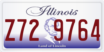 IL license plate Z729764
