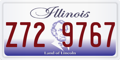 IL license plate Z729767