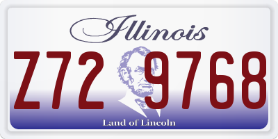 IL license plate Z729768