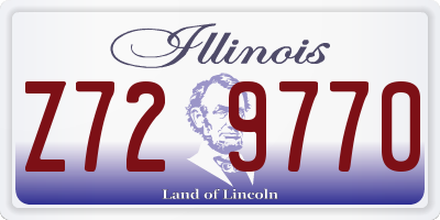 IL license plate Z729770
