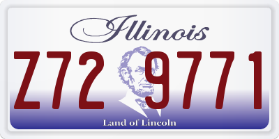 IL license plate Z729771