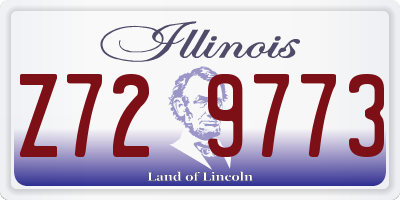 IL license plate Z729773