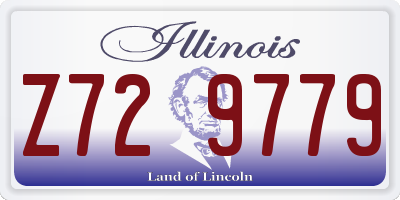 IL license plate Z729779