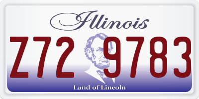 IL license plate Z729783