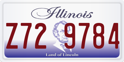 IL license plate Z729784