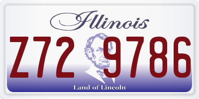 IL license plate Z729786