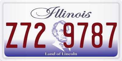 IL license plate Z729787