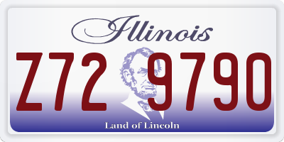 IL license plate Z729790