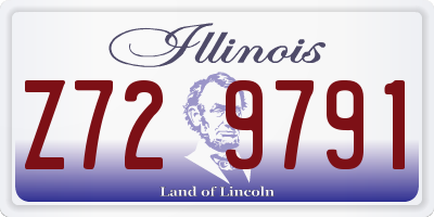 IL license plate Z729791