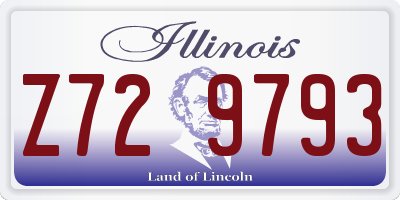 IL license plate Z729793