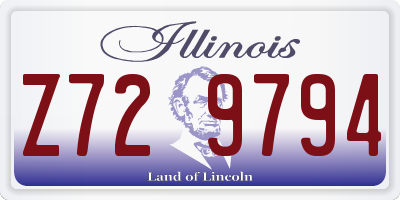 IL license plate Z729794
