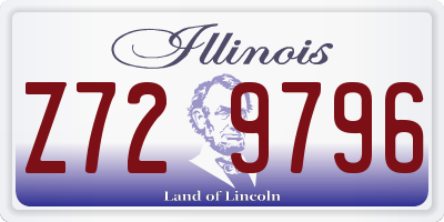 IL license plate Z729796