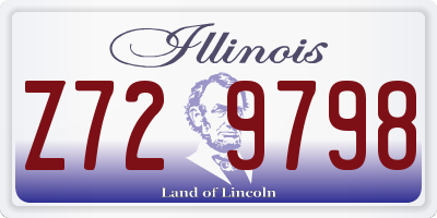 IL license plate Z729798