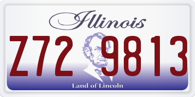 IL license plate Z729813