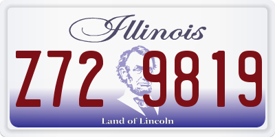 IL license plate Z729819