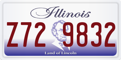 IL license plate Z729832