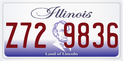 IL license plate Z729836
