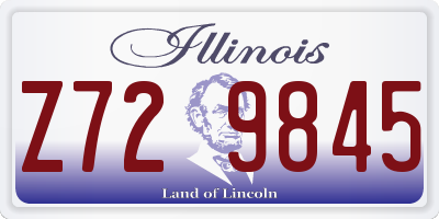 IL license plate Z729845