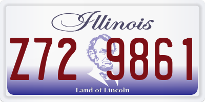 IL license plate Z729861