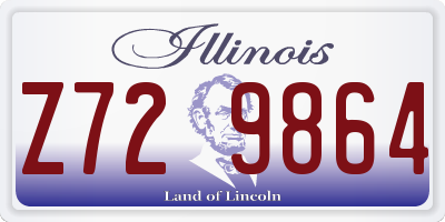 IL license plate Z729864