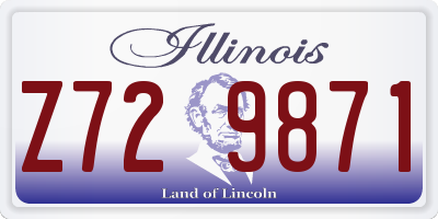 IL license plate Z729871