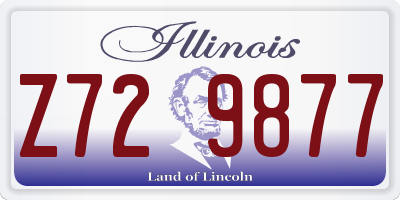 IL license plate Z729877