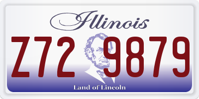 IL license plate Z729879