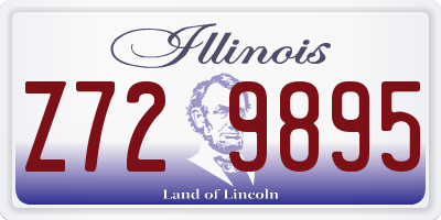 IL license plate Z729895