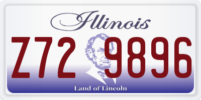 IL license plate Z729896