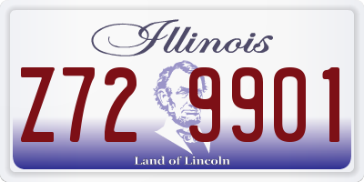 IL license plate Z729901