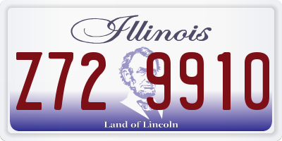 IL license plate Z729910