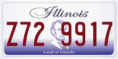 IL license plate Z729917
