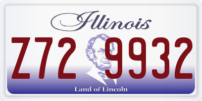 IL license plate Z729932