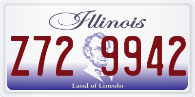 IL license plate Z729942