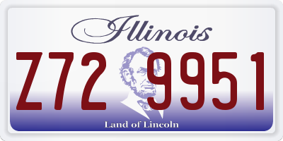 IL license plate Z729951
