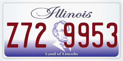 IL license plate Z729953