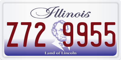 IL license plate Z729955