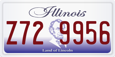 IL license plate Z729956