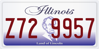 IL license plate Z729957