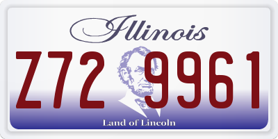 IL license plate Z729961