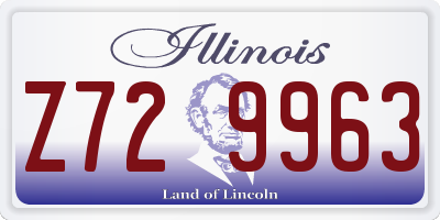 IL license plate Z729963