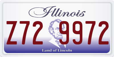IL license plate Z729972