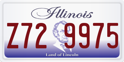 IL license plate Z729975