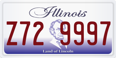 IL license plate Z729997