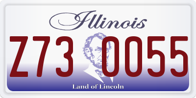 IL license plate Z730055
